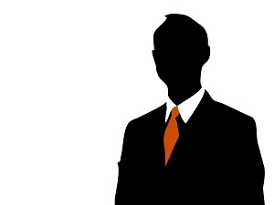 Businessman silhouette